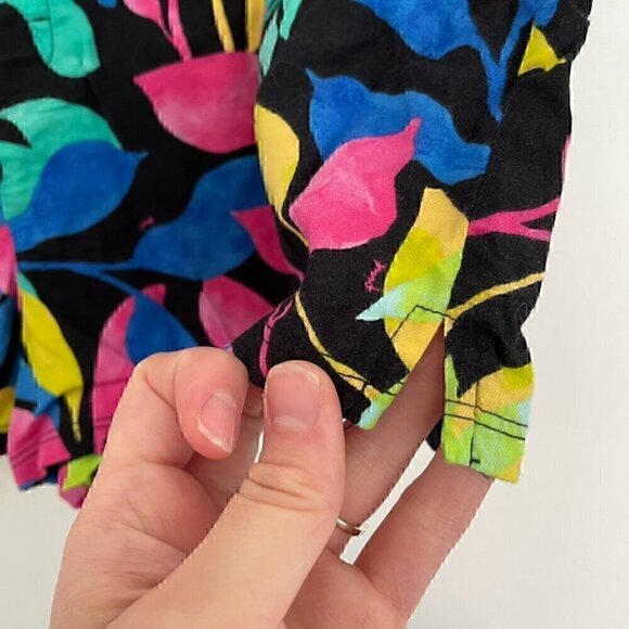 NEW NWT VICTORIAS SECRET VS PINK Sleep Boxy Tropical Leaves Floral Multi Pajamas - Picture 7 of 12